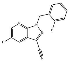 5 - fluoro-1- (2-fluorobenzyl) -1H-pyrazolo [3,4-B] pyridine-3-carbonitril CAS nr .:1350653-26-7